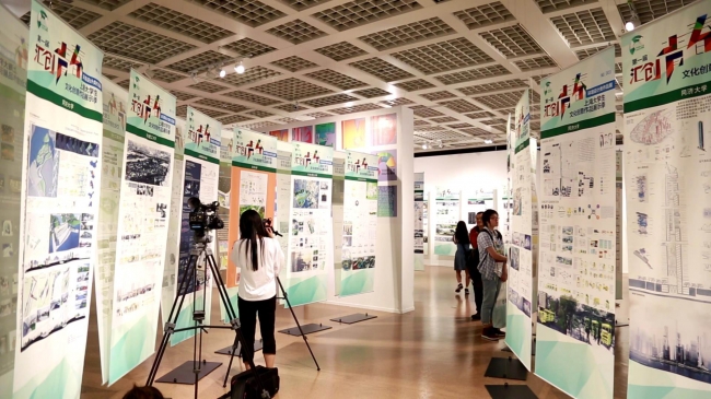 同濟承辦的大學生環境設計作品展亮相規劃展示館